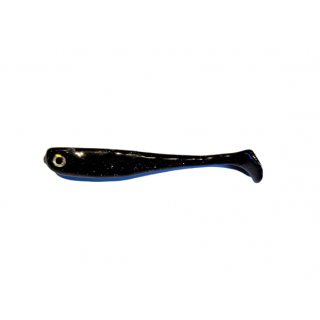 DNA-Shad schwarz/firecracker 12cm