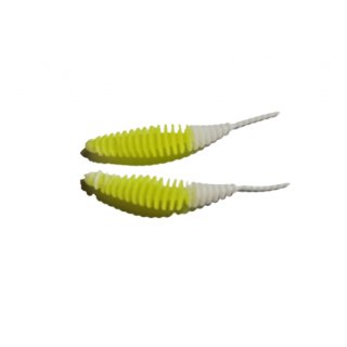 Curly weiß-gelb 63 mm